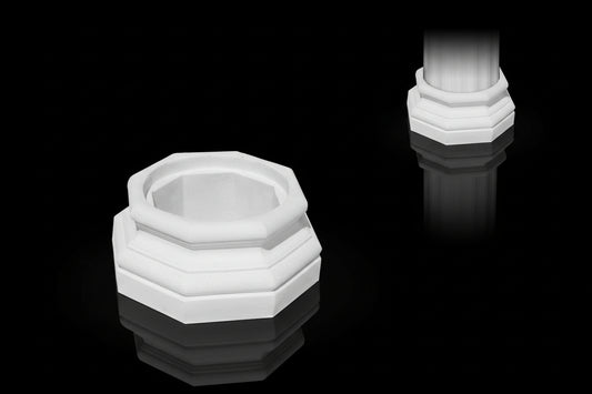 Kopf/Basis G+BK1 ½ Säulenkapitell Gips Innen Stuck Säule