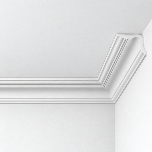 Stuckleiste C-01 – Deckenleiste aus Gips 95x75 mm