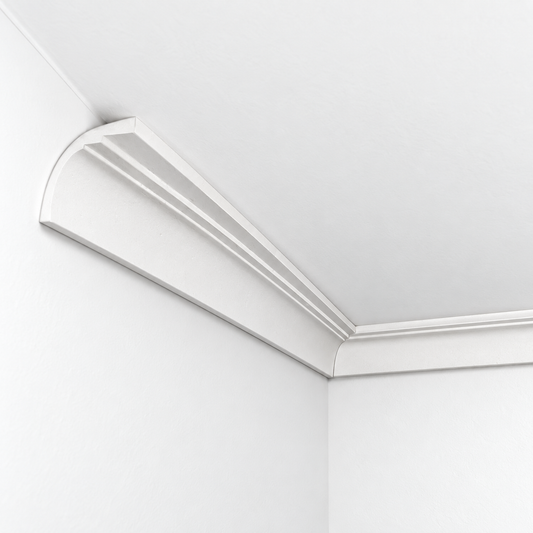 Stuckleiste C-03 – Deckenleiste aus Gips 65x58 mm