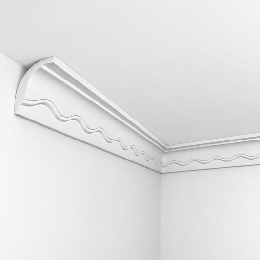 Stuckleiste C-09 – Deckenleiste aus Gips 50x67 mm