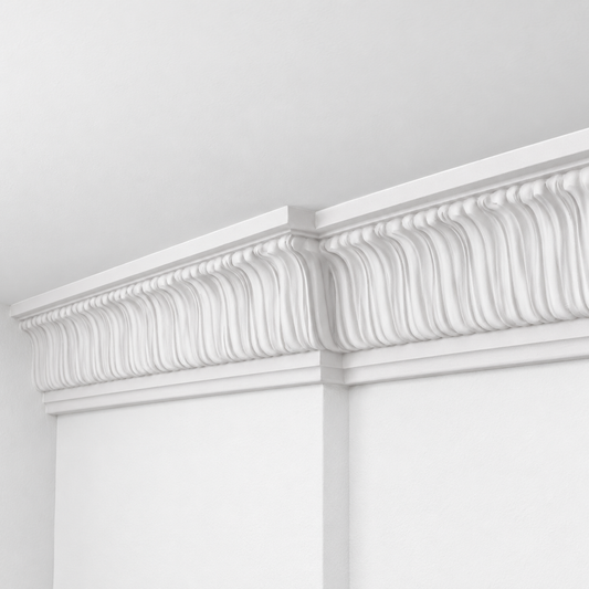 Stuckleiste C-14 – Deckenleiste aus Gips 85x100 mm