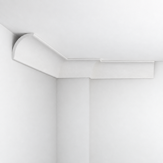 Stuckleiste C-19 – Deckenleiste aus Gips 110x110 mm