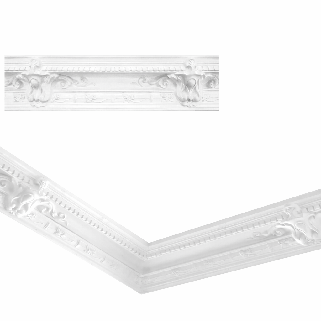 Stuckleiste C-23 – Deckenleiste aus Gips 175x150 mm