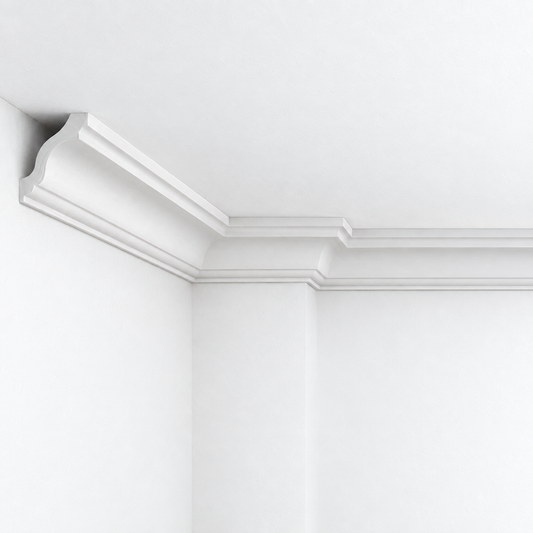 Stuckleiste C-24 – Deckenleiste aus Gips 85x60 mm