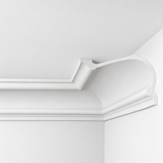 Stuck Deckenleiste C-34 – Stuckleiste aus Gips 200×125 mm