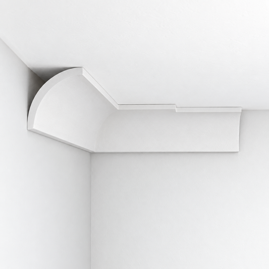 Stuck Deckenleiste C-35 – Stuckleiste aus Gips 195×195 mm