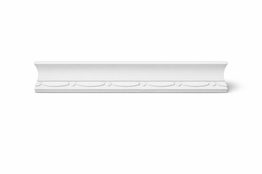 Stuckleiste C-05 – Deckenleiste aus Gips 75x80 mm