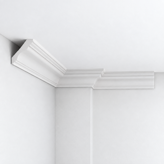 Stuckleiste CE-913 – Deckenleiste aus Gips 95x90 mm