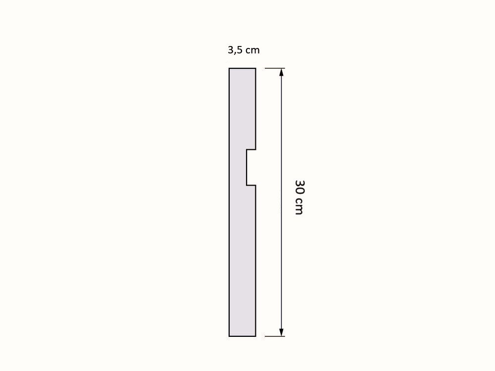 Moderne Fassadenpanel 300x35 FL-6