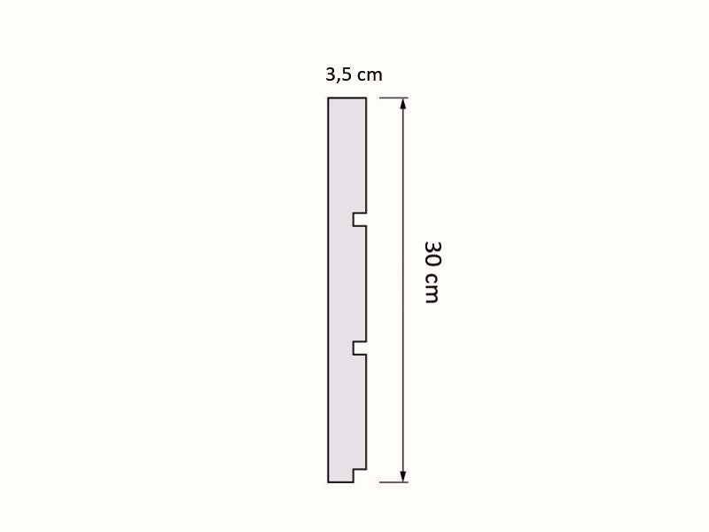 Moderne Fassadenpanel 300x35 FL-8
