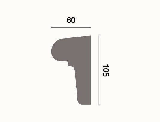 Fassadenleiste L-56 A 105x60 Fassadenprofil