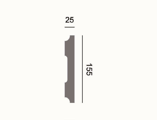 Fassadenleiste L-41 A 155x25 Fassadenprofil
