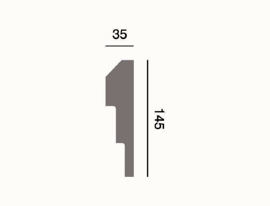 Fassadenleiste L-45 A 145x35 Fassadenprofil