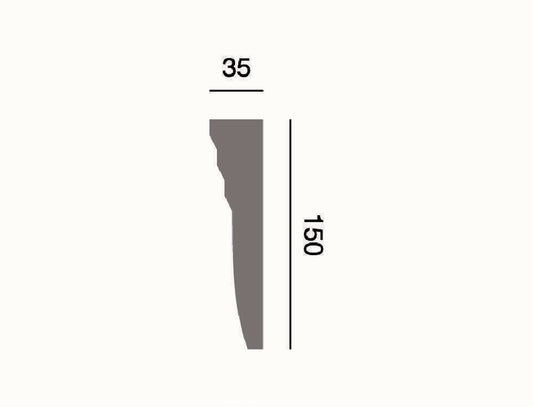 Fassadenleiste L-50 A 150x35 Fassadenprofil