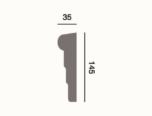 Fassadenleiste L-53 A 145x35 Fassadenprofil