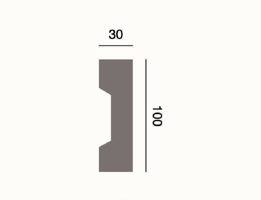 Fassadenleiste L-40 A 100x30 Fassadenprofil