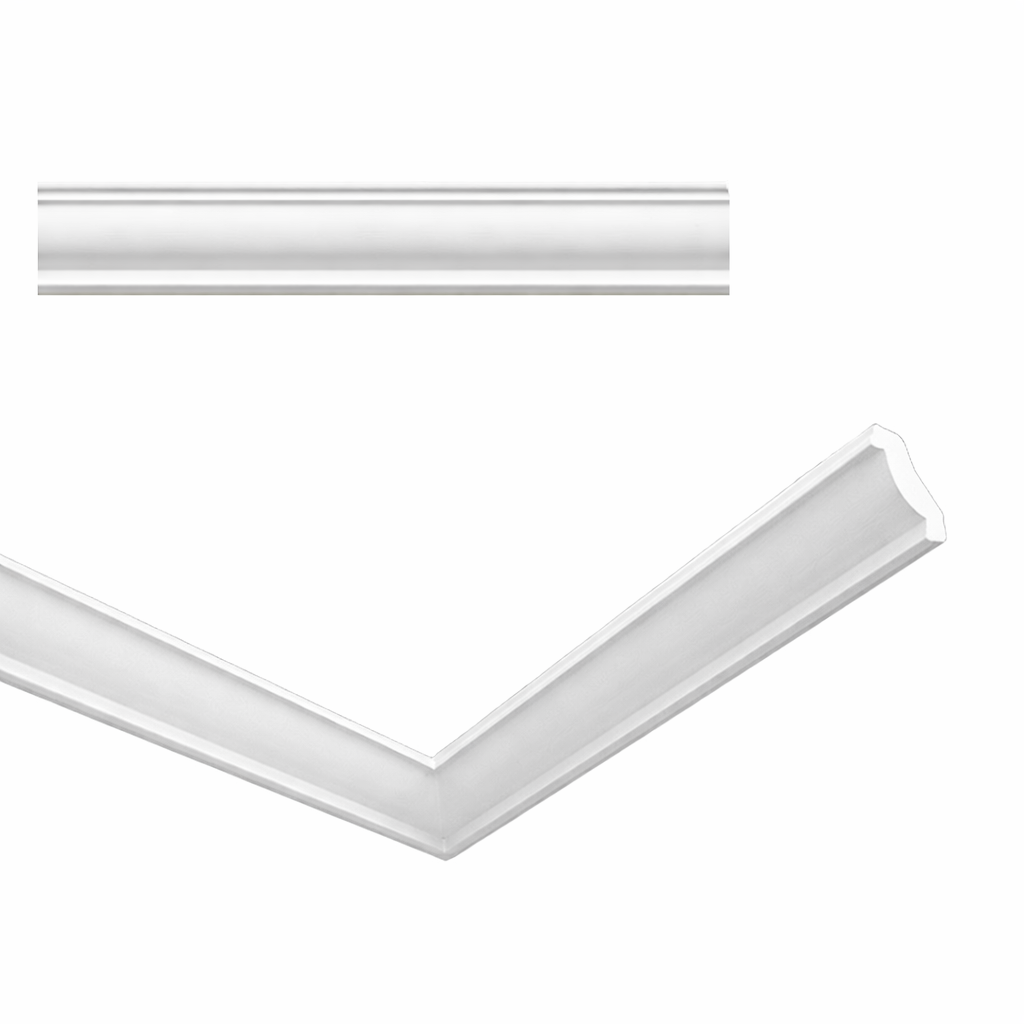 Stuckleiste C-15 – Deckenleiste aus Gips 55x50 mm