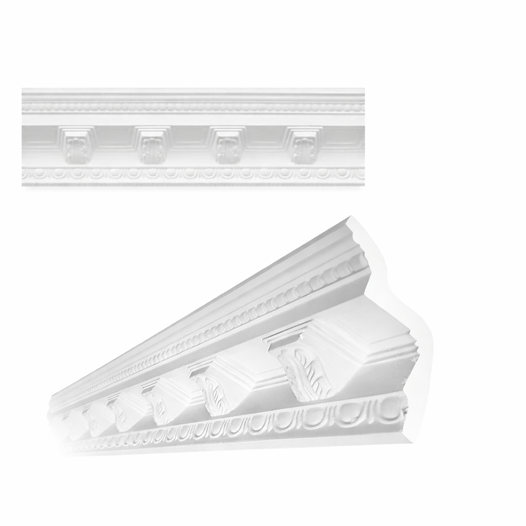 Stuckleiste C-22a – Deckenleiste aus Gips 110x90 mm