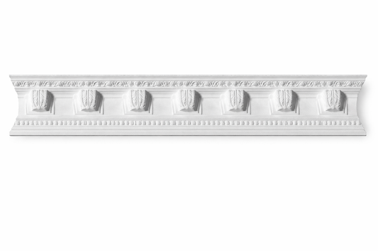 Stuckleiste C-22a – Deckenleiste aus Gips 110x90 mm