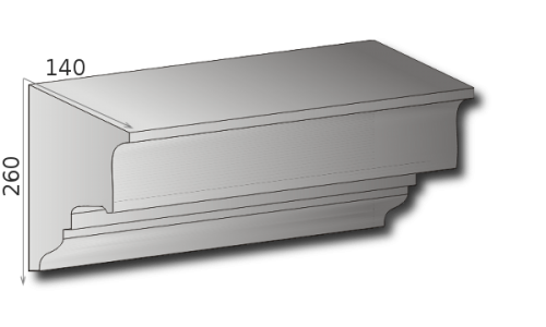 Fassadengesims G-03 A - 260