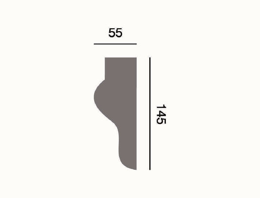 Fassadenleiste L-48 A 145x55 Fassadenprofil