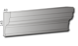Fassadenleiste L-12 A 145x40 Fassadenprofil