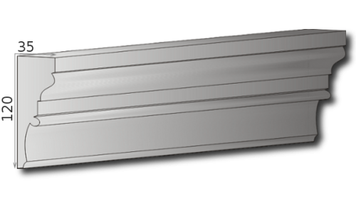 Fassadenleiste L-18 A 120x35 Fassadenprofil