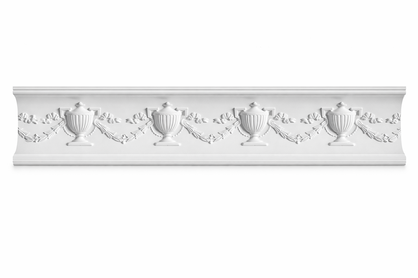 Stuckleiste P-04 – Deckenleiste aus Gips 90x90 mm
