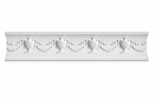 Stuckleiste P-04 – Deckenleiste aus Gips 90x90 mm