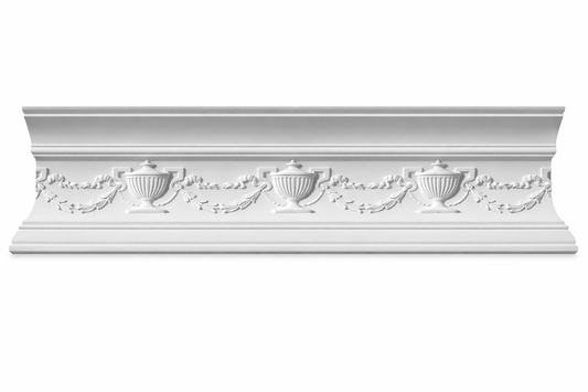 Stuckleiste P-14 – Deckenleiste aus Gips 150x120 mm