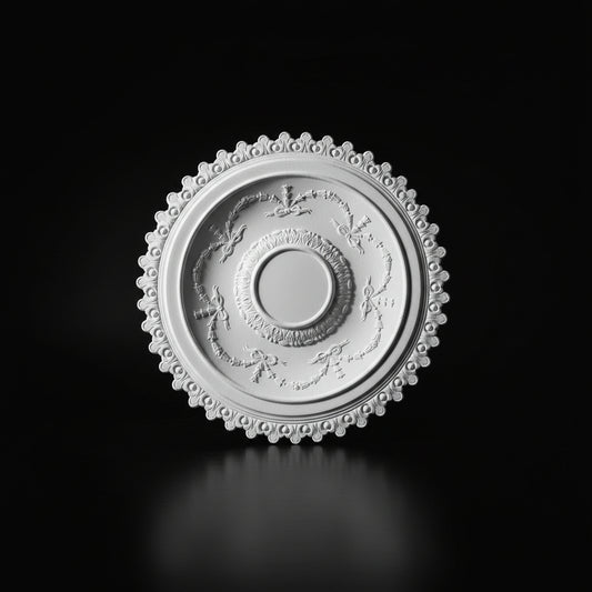 Stuck Rosette R-01 – Deckenrosette aus Gips Ø 700 mm