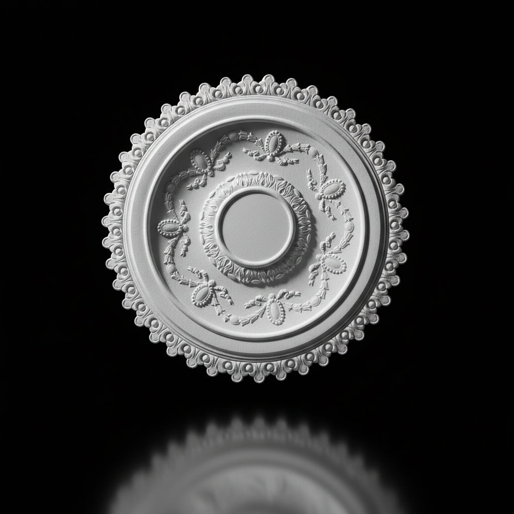Stuck Rosette R-02 – Deckenrosette aus Gips Ø 700 mm