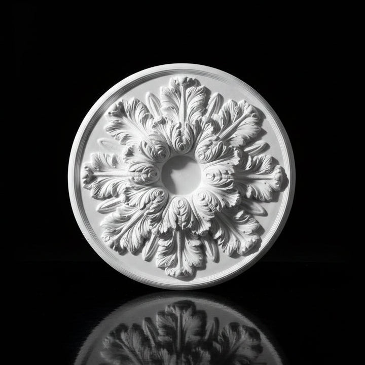 Stuck Rosette R-23 – Akanthus-Deckenrosette aus Gips Ø 640 mm