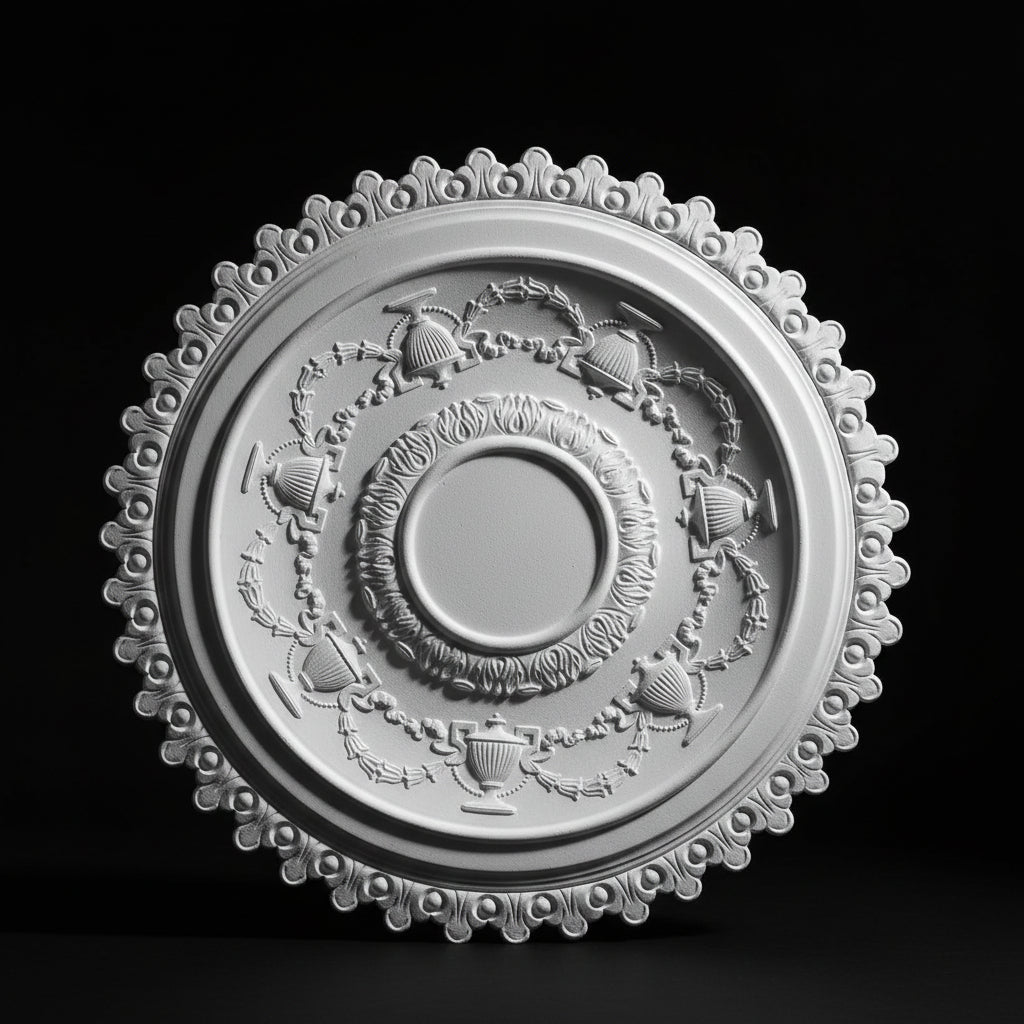 Stuck Rosette R-03 – Deckenrosette aus Gips Ø 700 mm