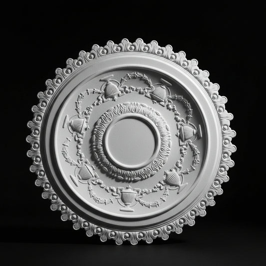 Stuck Rosette R-03 – Deckenrosette aus Gips Ø 700 mm