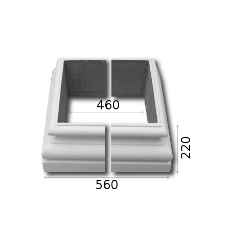 Kopf/Basis EKB A 45x45 B ½