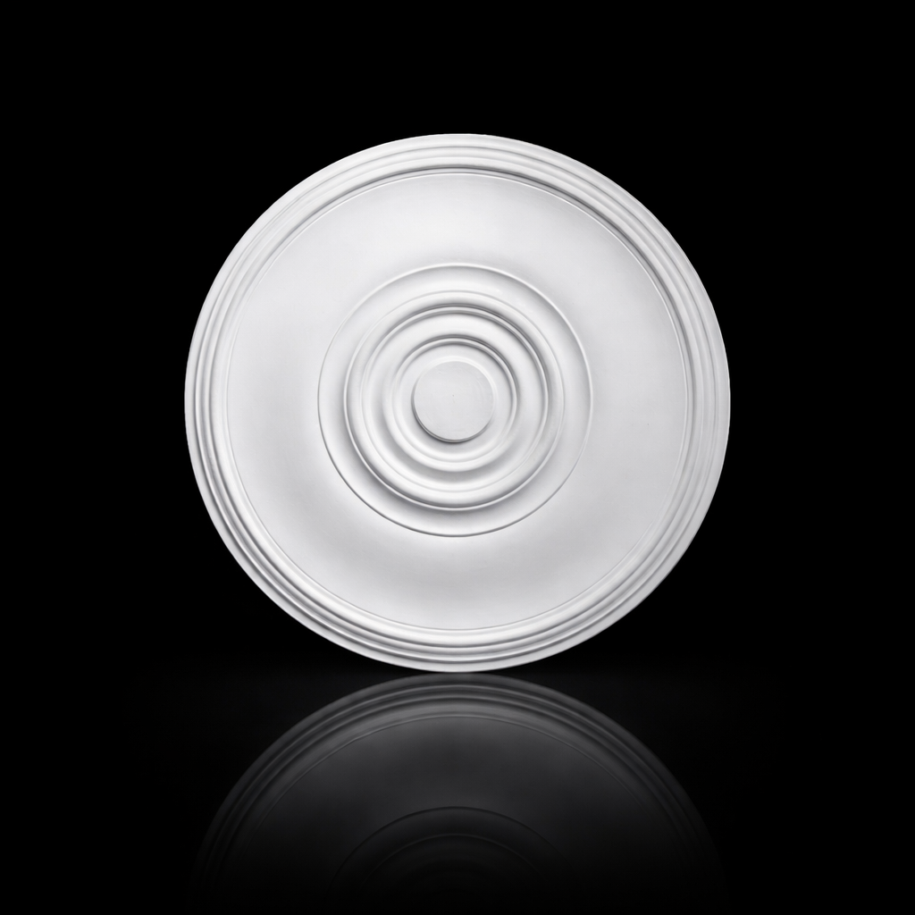 Stuck Rosette R-40 – Moderne Deckenrosette aus Gips Ø 500 mm