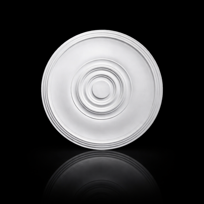 Stuck Rosette R-40 – Moderne Deckenrosette aus Gips Ø 500 mm