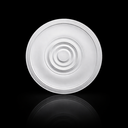 Stuck Rosette R-41 – Moderne Deckenrosette aus Gips Ø 300 mm