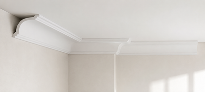 Stuckleiste C-35/S – Deckenleiste aus Gips 120x95 mm