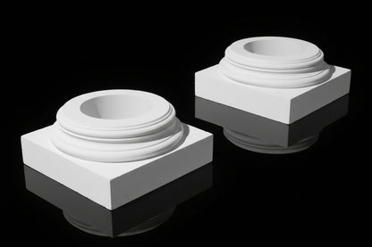 Basis BK3a ½ Säulenbasis Gips Innen Stuck Säule
