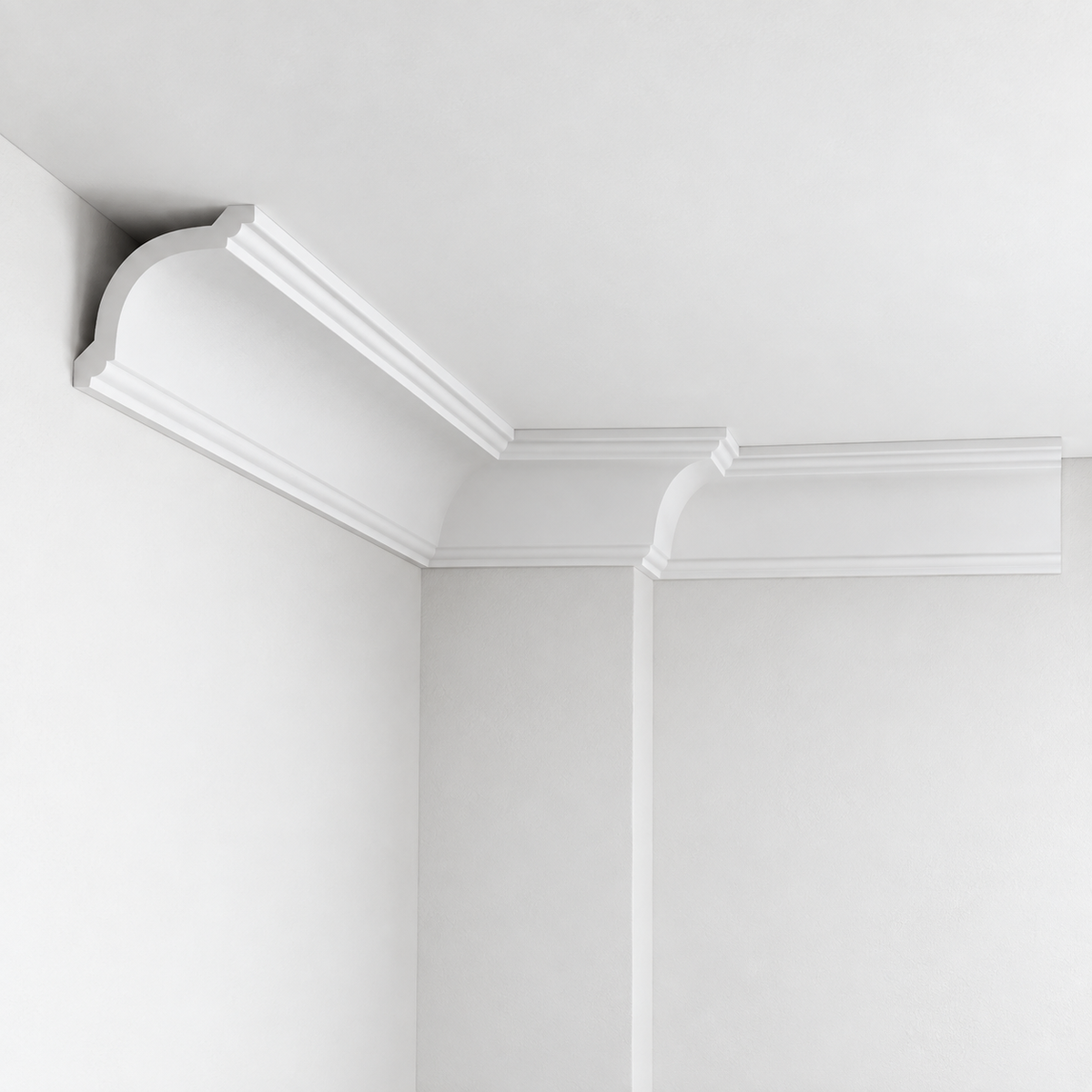 Stuckleiste C-04 – Deckenleiste aus Gips 117x92 mm