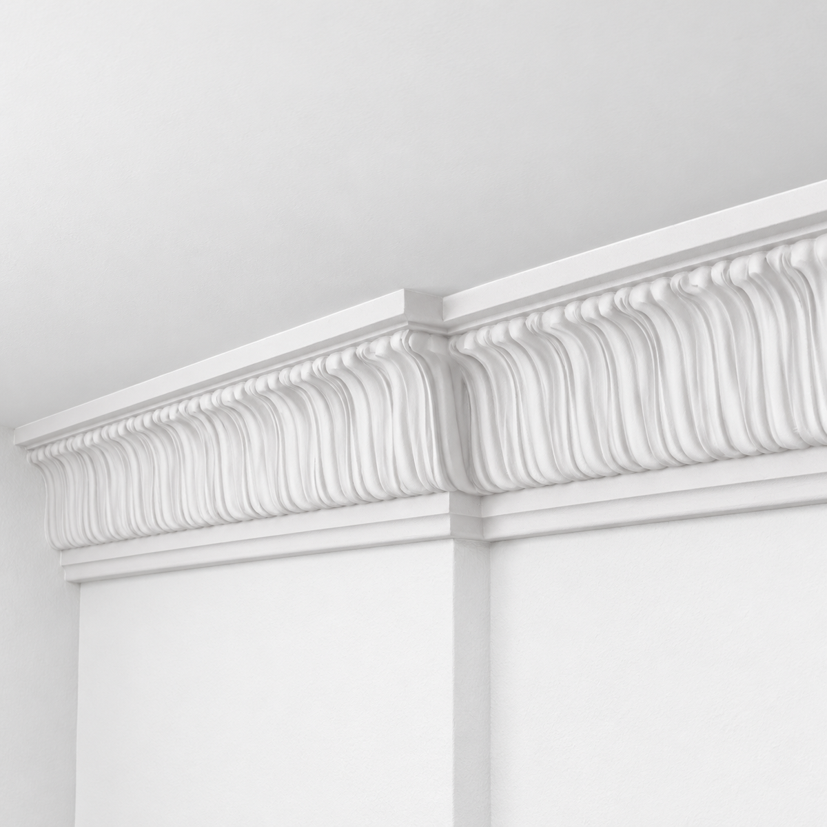 Stuckleiste C-14 – Deckenleiste aus Gips 85x100 mm