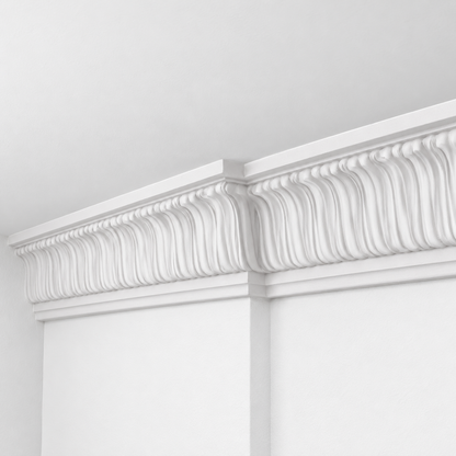 Stuckleiste C-14 – Deckenleiste aus Gips 85x100 mm