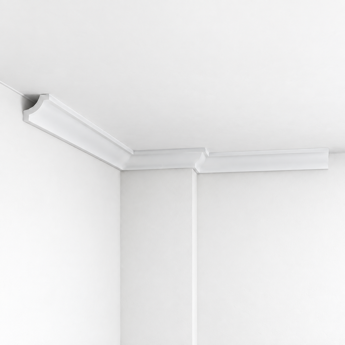 Stuckleiste C-15 – Deckenleiste aus Gips 55x50 mm