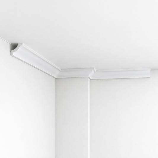 Stuckleiste C-15 – Deckenleiste aus Gips 55x50 mm