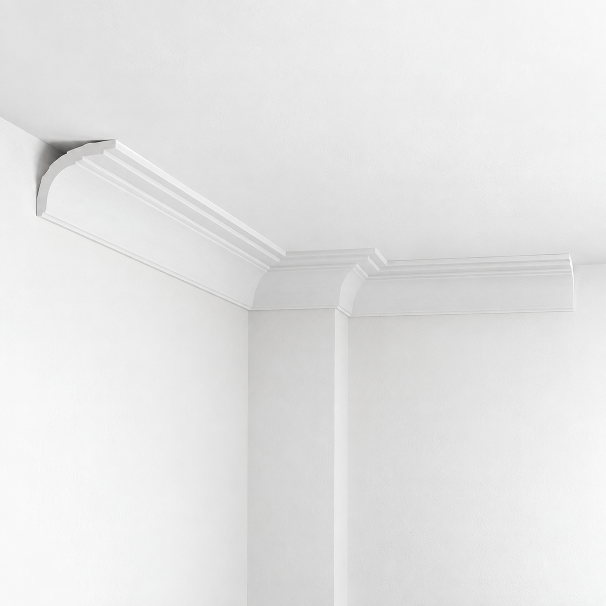Stuckleiste C-16 – Deckenleiste aus Gips 75x65 mm
