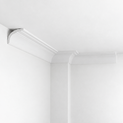 Stuckleiste C-16 – Deckenleiste aus Gips 75x65 mm