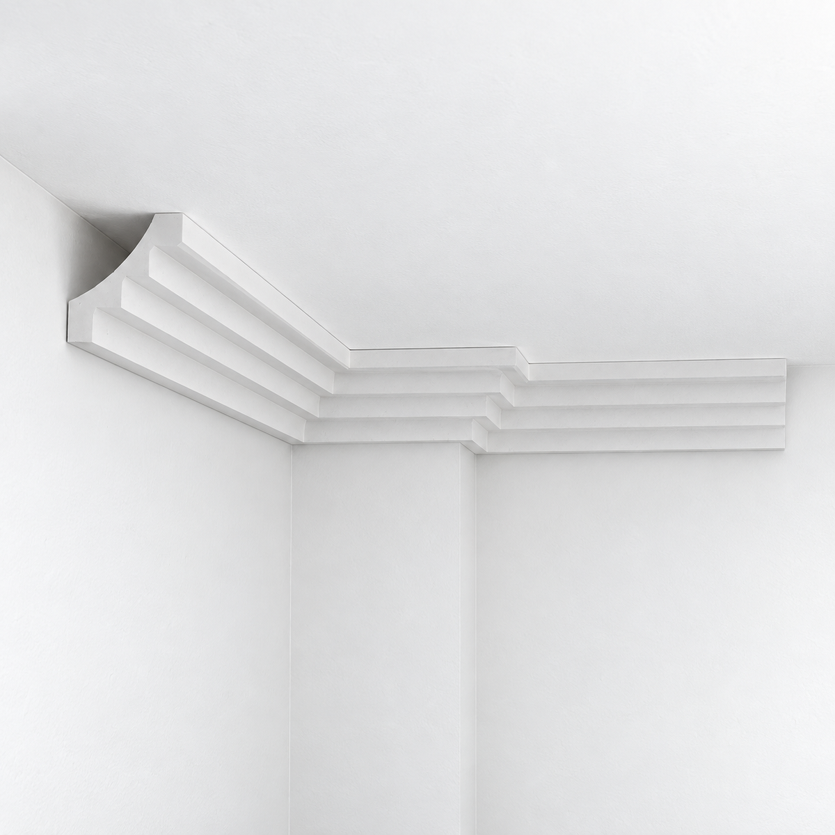 Stuckleiste C-18 – Deckenleiste aus Gips 100x100 mm