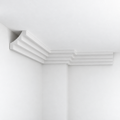 Stuckleiste C-18 – Deckenleiste aus Gips 100x100 mm